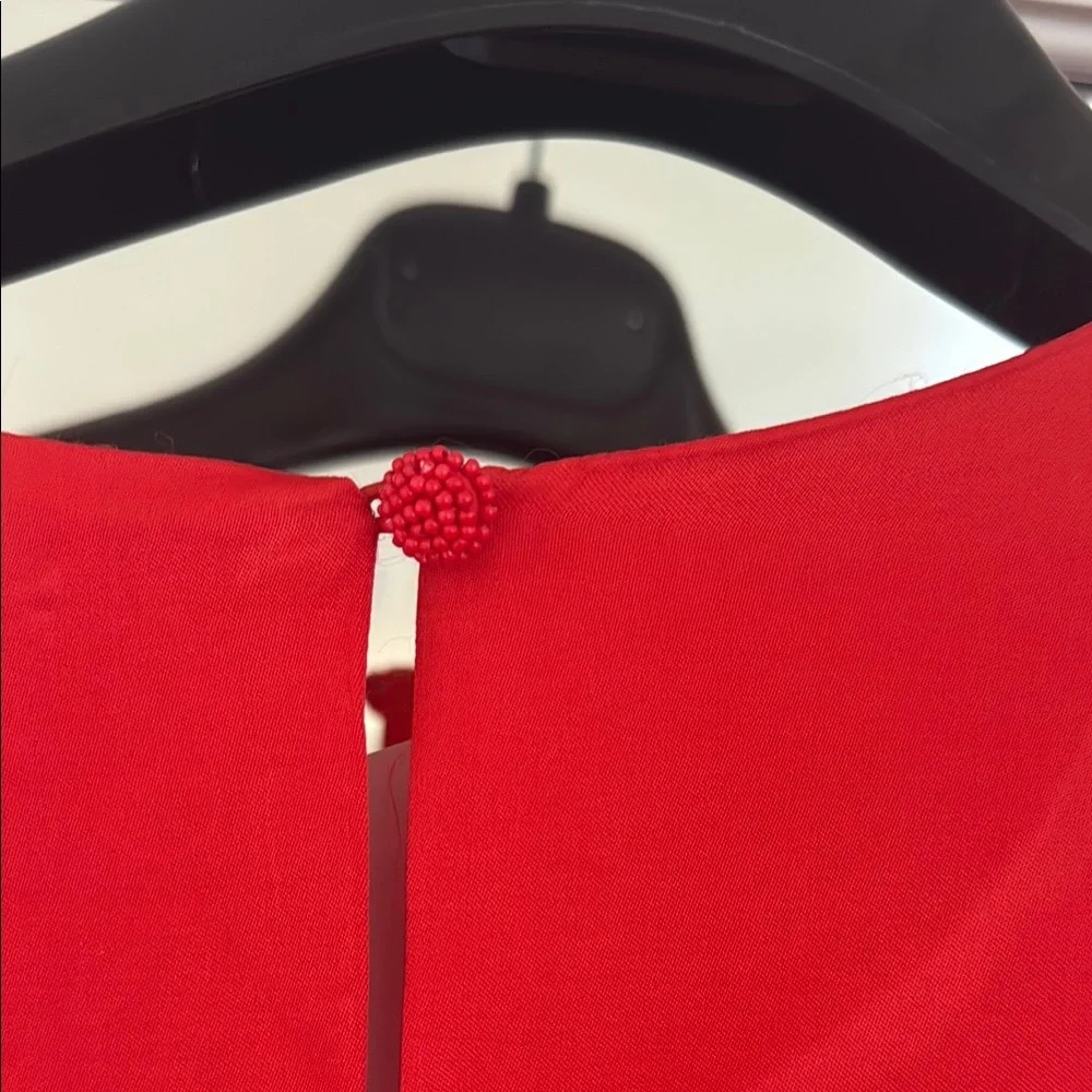 Chic Long Sleeve Red Dress - Picture 9 of 12